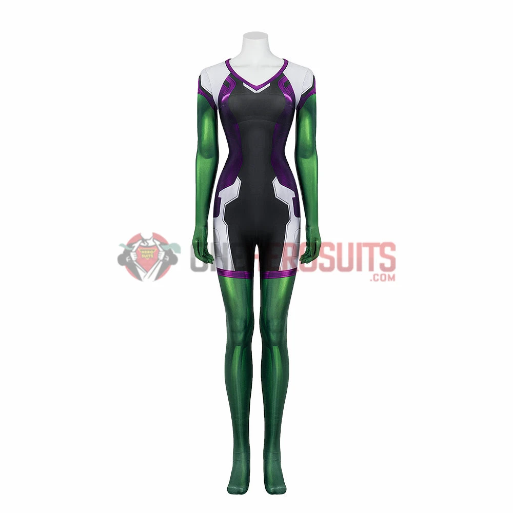 OneHeroSuits Female Hulk Cosplay Costumes She-Hulk Bodysuit