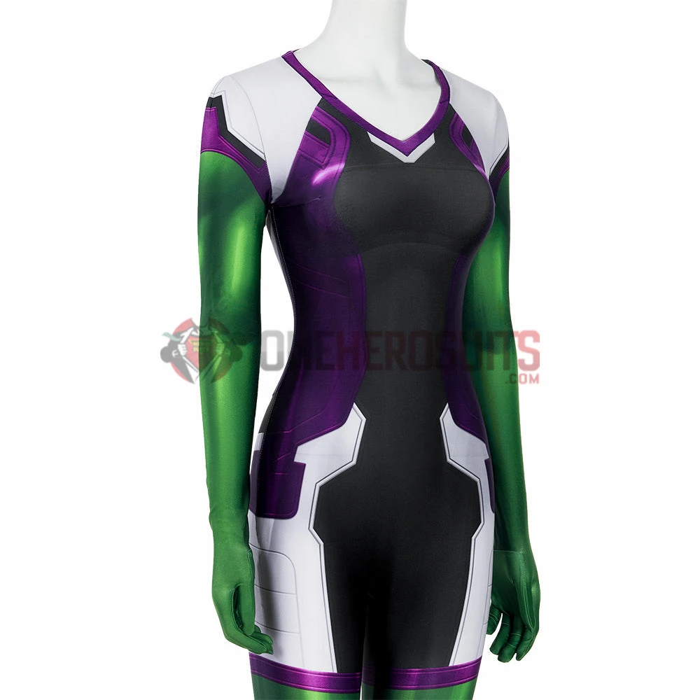 OneHeroSuits Female Hulk Cosplay Costumes She-Hulk Bodysuit
