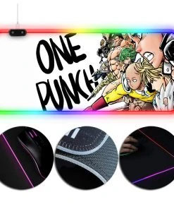 OneHeroSuits Anime Printing RGB Mouse Pad One-Punch Man Saitama Painting