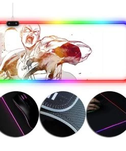 OneHeroSuits Anime Printing RGB Mouse Pad One-Punch Man Saitama Painting