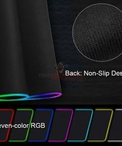 OneHeroSuits RGB Lighting X-Large Mousepad Demon Slayer Flame Pillar Kyojuro Rengoku Creative Printed