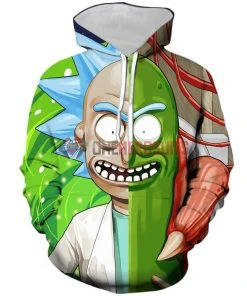 OneHeroSuits Rick And Morty Hoodies Creative 3D Print Hooded Sweatshirt Collection