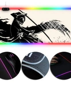 OneHeroSuits Bleach Hollow Ichigo Creative Printed Mouse Pad RGB LED Gaming Mouse Pad