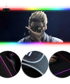 OneHeroSuits Sorcery Fight LED Mouse Pad Nanami Kento Painting Full Desktop Mousepad